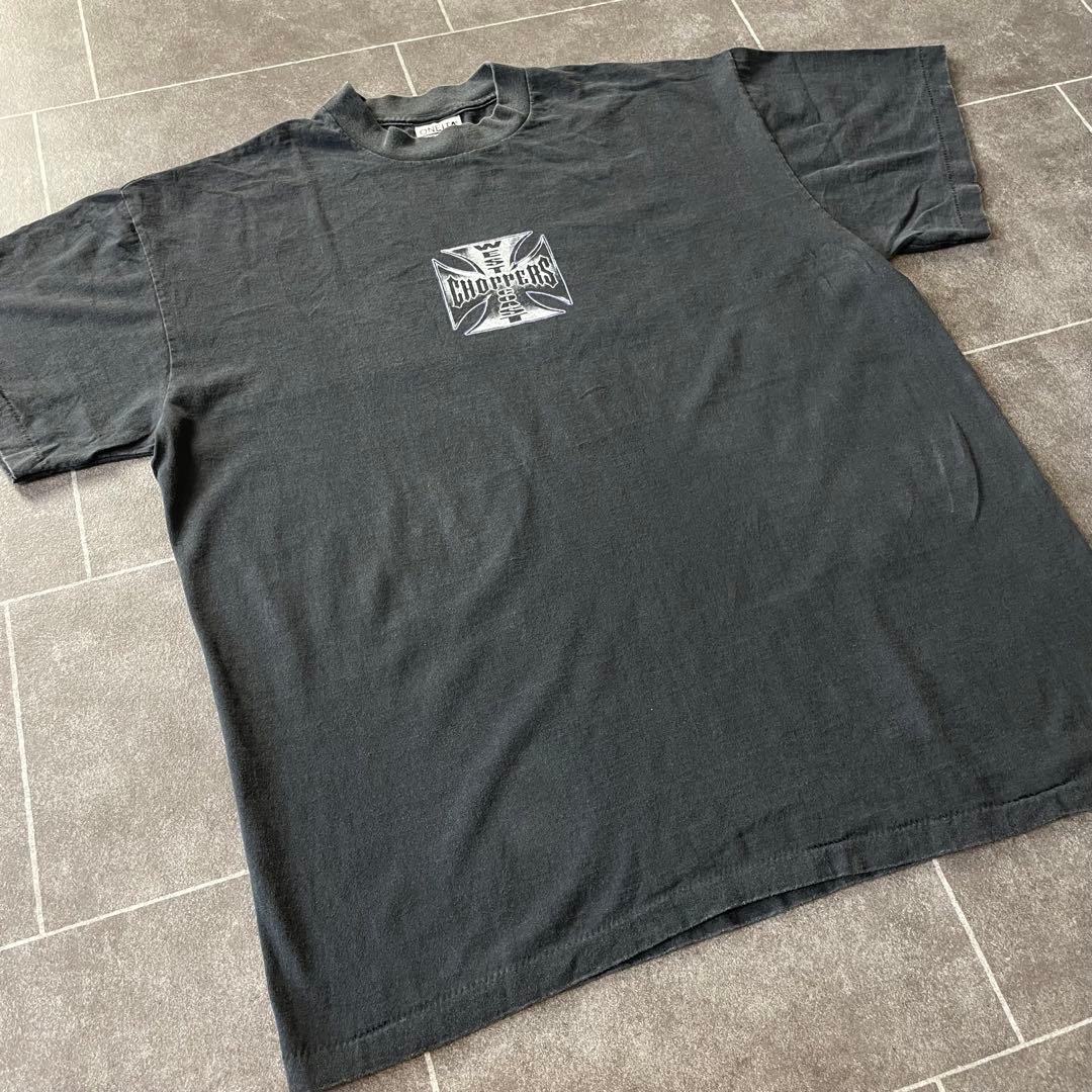 ウエストコーストチョッパーズ S/S フェード Tシャツ ブラック XL