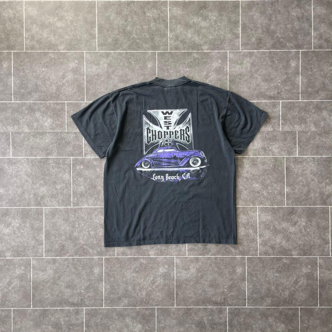 ウエストコーストチョッパーズ S/S フェード Tシャツ ブラック XL