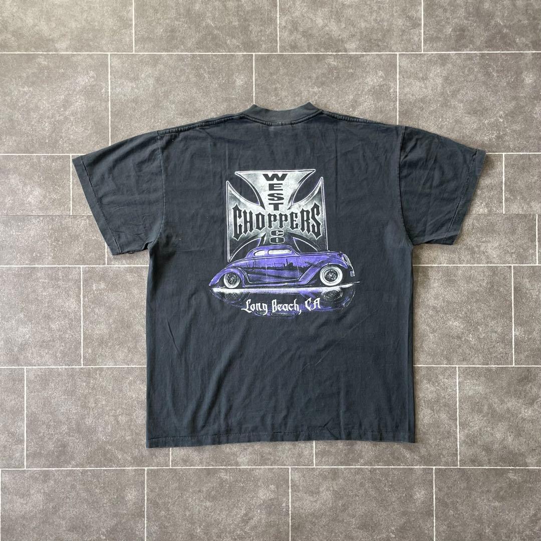 ウエストコーストチョッパーズ S/S フェード Tシャツ ブラック XL