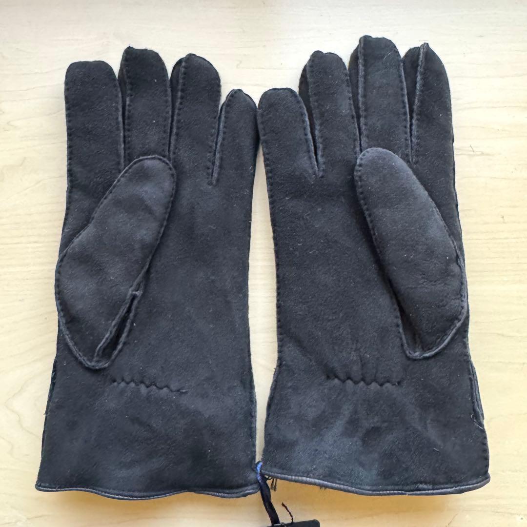 ★新品★GALA GLOVES　メンズ　高級レザー手袋　スエード　ベルト　黒