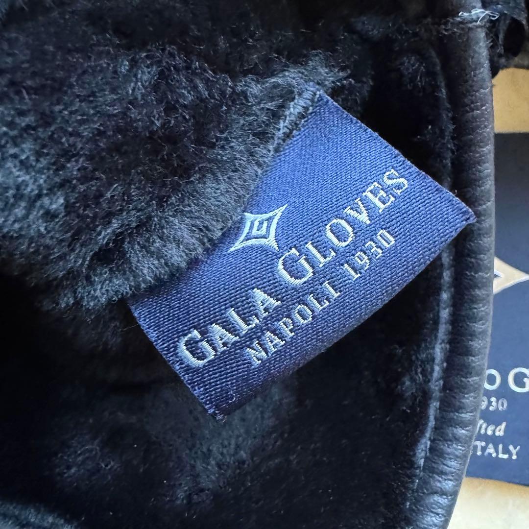 ★新品★GALA GLOVES　メンズ　高級レザー手袋　スエード　ベルト　黒