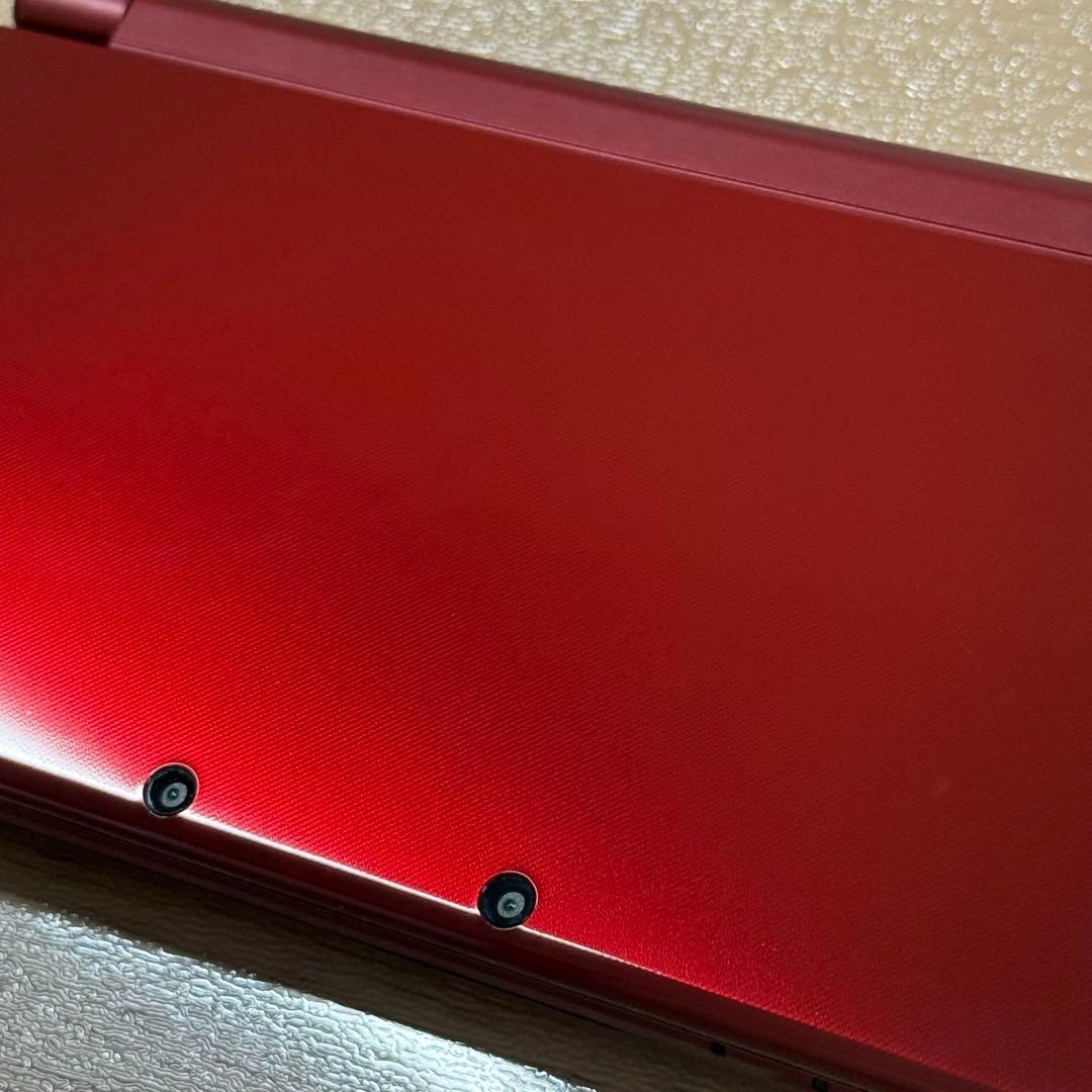 7-040【美品】Newニンテンドー3DS LL メタリックレッド 下IPS