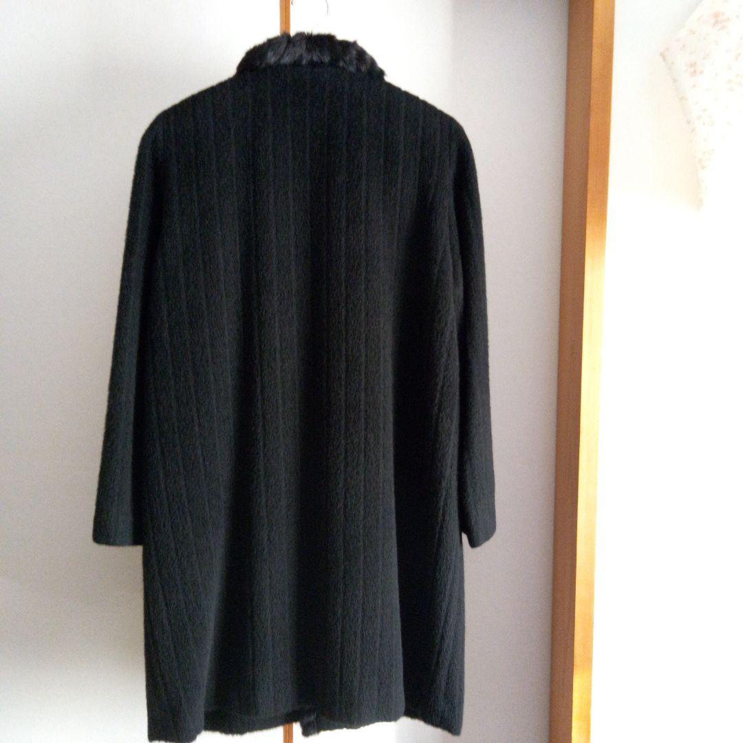 《美品》REGENCE アルパカ入りロングコート　ミンファー/38　日本製