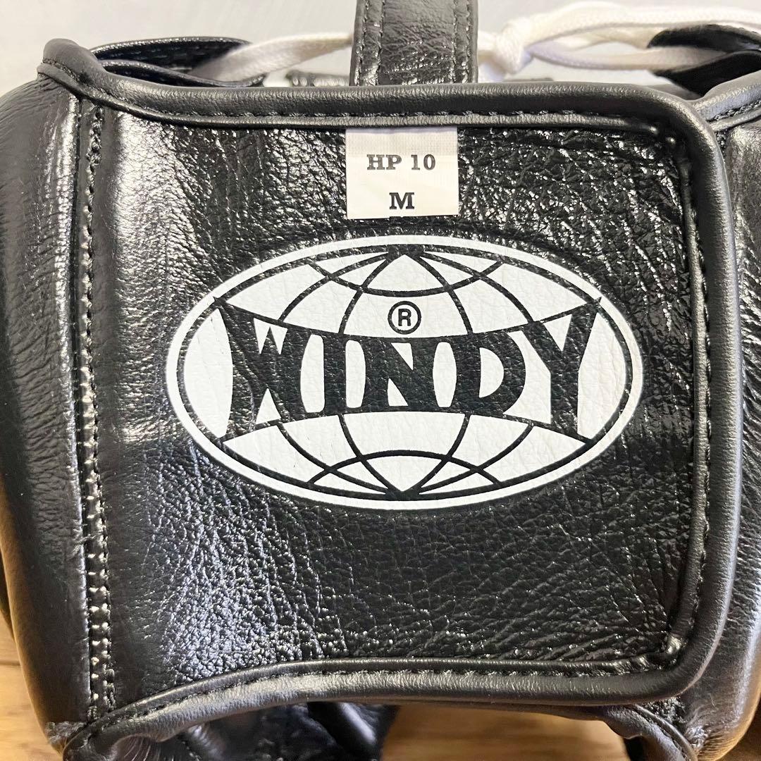 【美品】WINDY ヘッドギア　ヘッドガード　Mサイズ　ブラック　顎無しタイプ