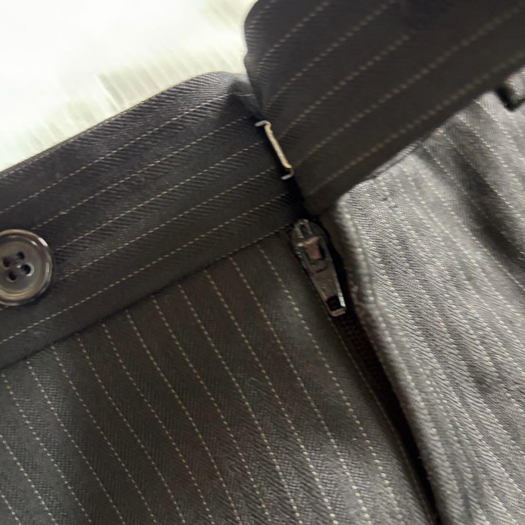 Dior HOMME 05AW チューブジャケット セットアップ ストライプ 黒