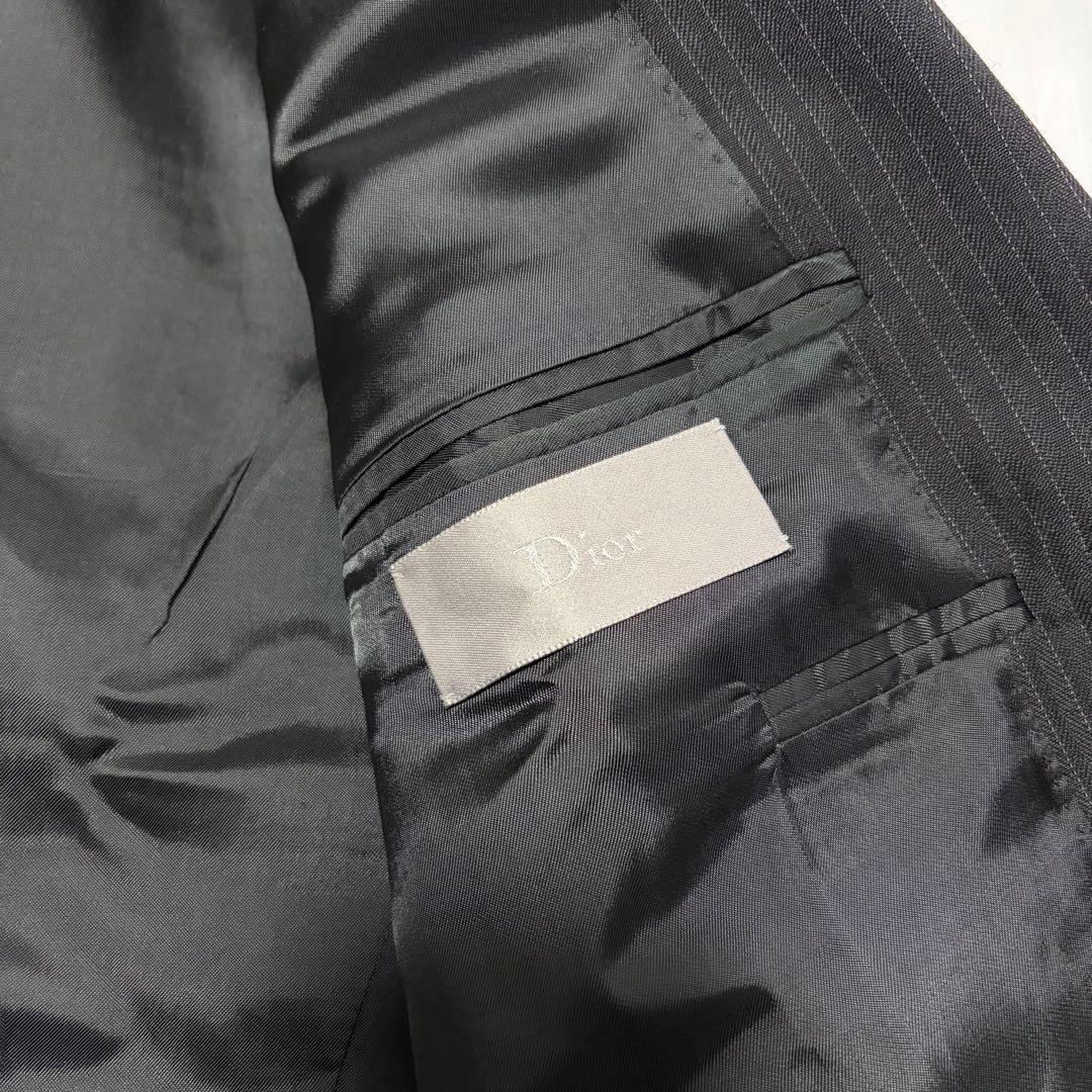 Dior HOMME 05AW チューブジャケット セットアップ ストライプ 黒