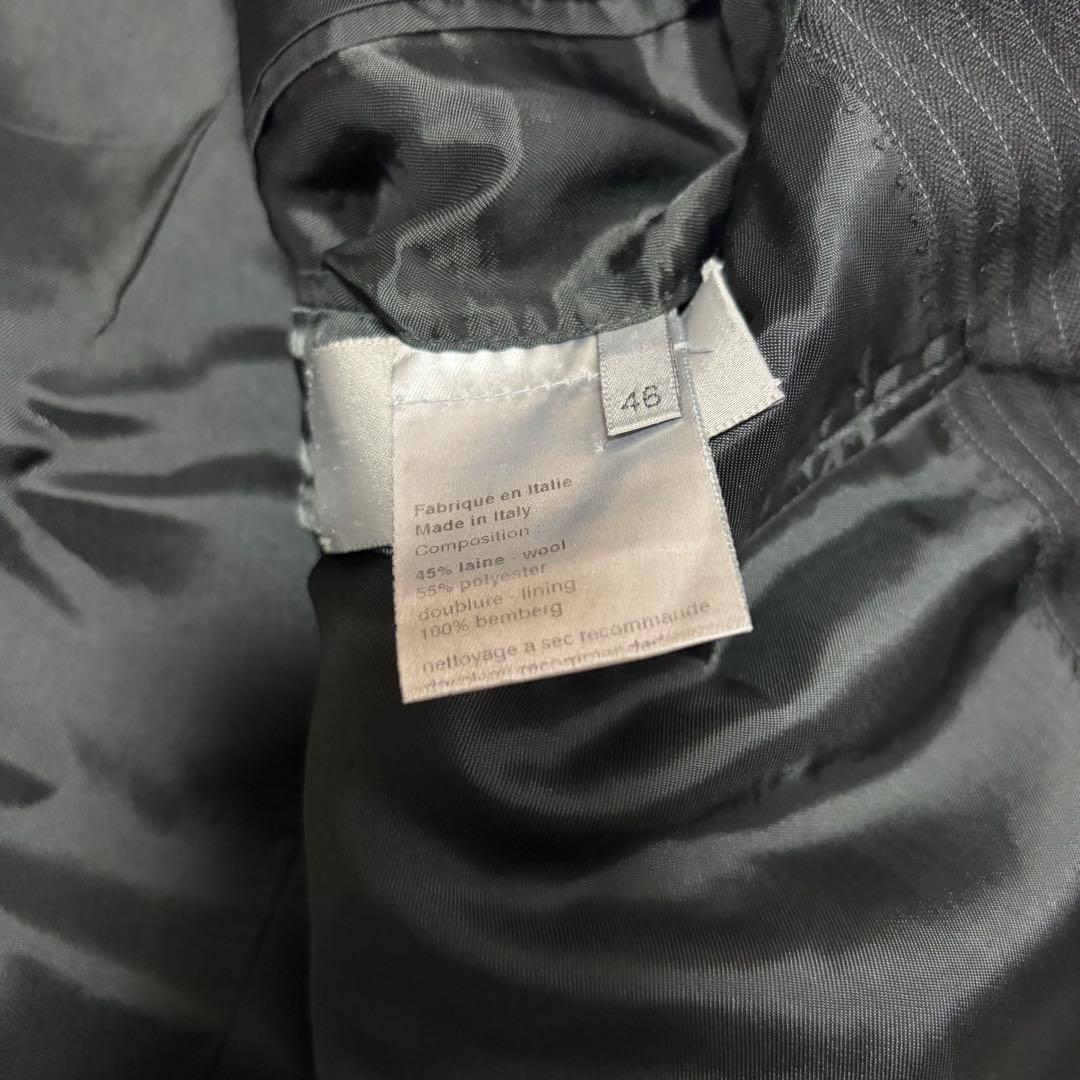 Dior HOMME 05AW チューブジャケット セットアップ ストライプ 黒