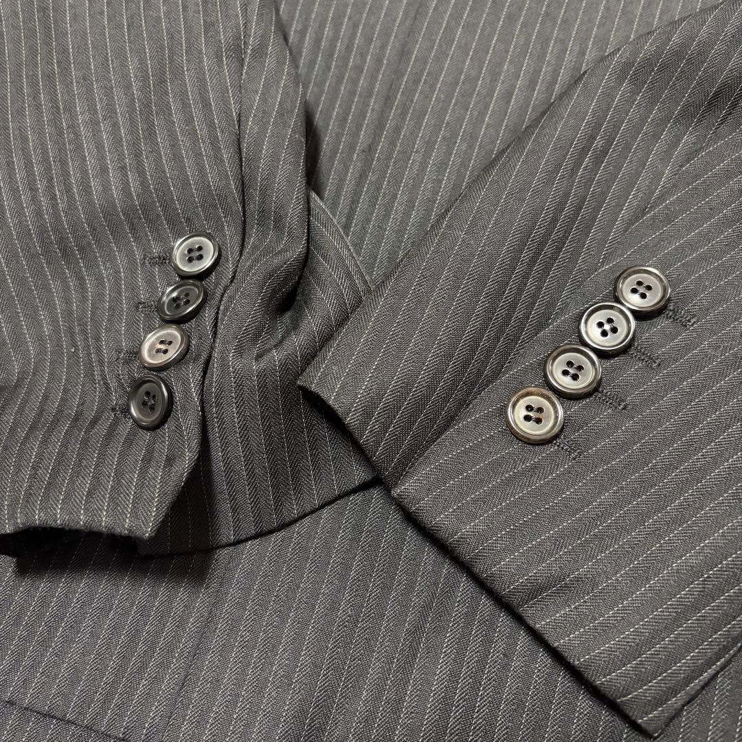 Dior HOMME 05AW チューブジャケット セットアップ ストライプ 黒