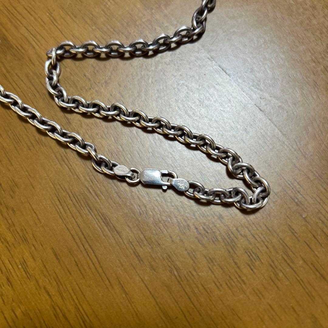 シルバー チェーンネックレス　50cm