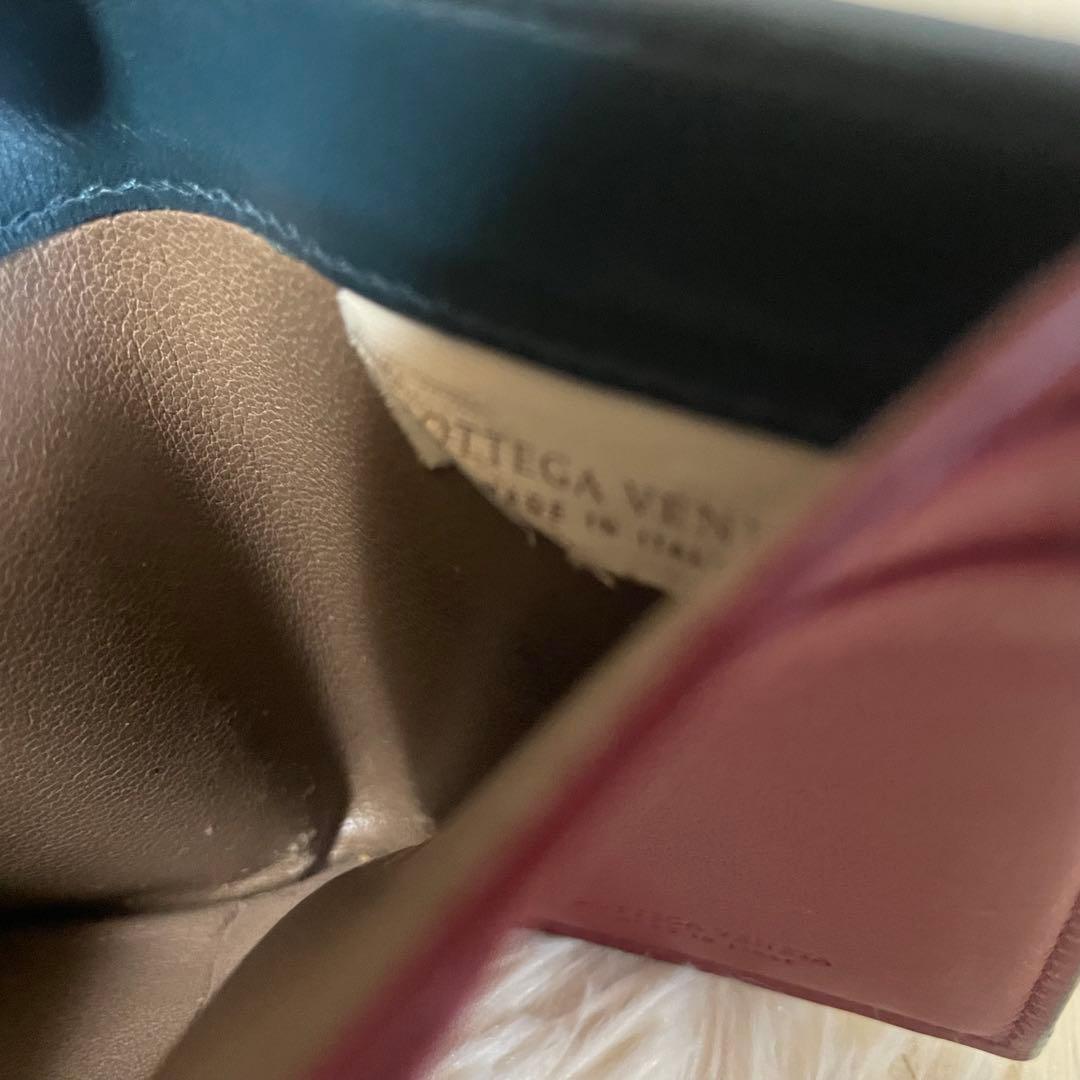ボッテガヴェネタ 三つ折り財布 イントレチャート バイカラー wallet