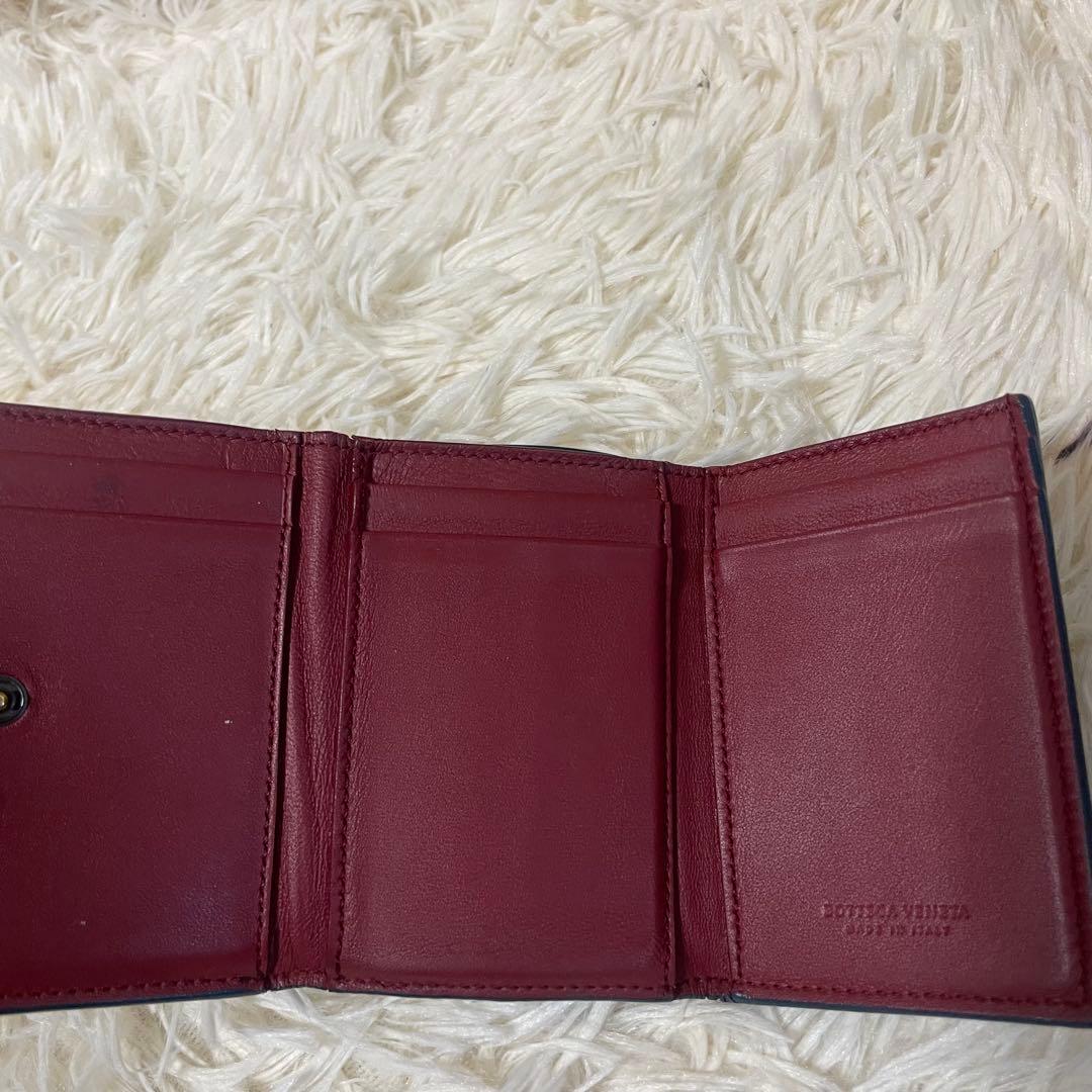 ボッテガヴェネタ 三つ折り財布 イントレチャート バイカラー wallet
