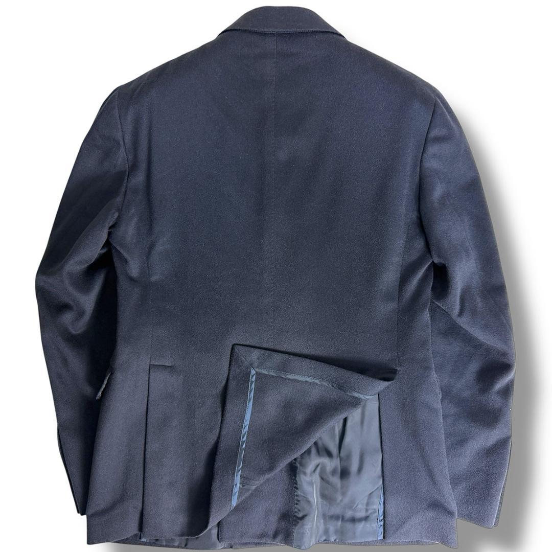 J5042 美品 タリアトーレ ブリッラ別注 キャメル100%ダブルジャケット紺