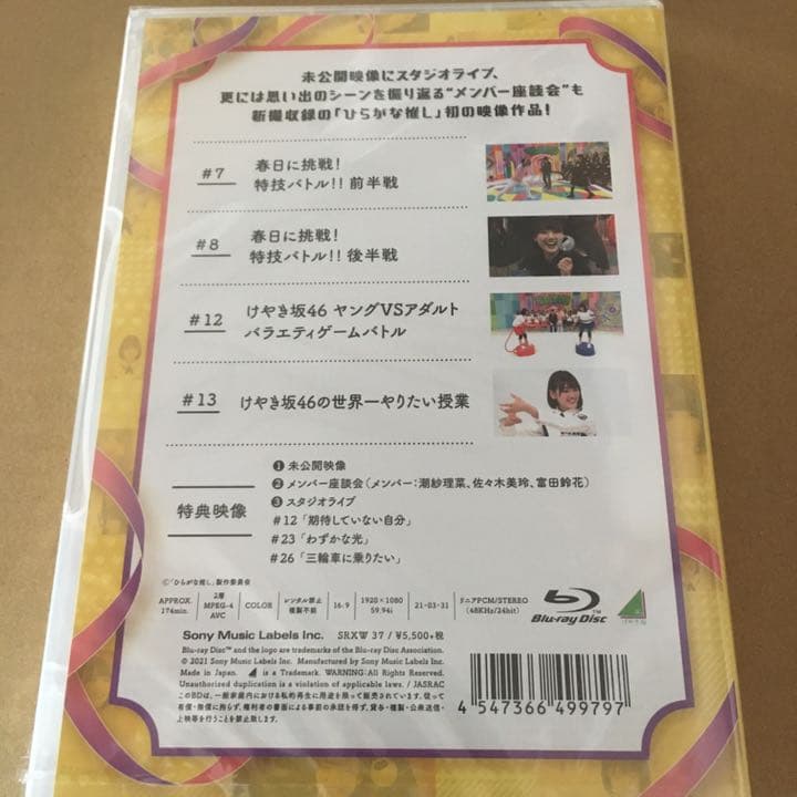 初回仕様 けやき坂46ひらがな推しパンの鉄砲を撃ちますよ編 Blu-ray新品