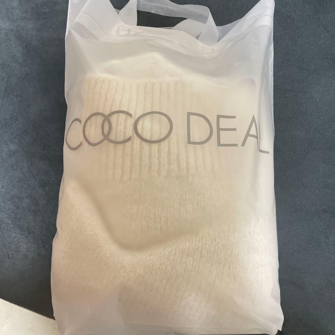 COCO DEAL オフショルニット×フリルティアードスカート