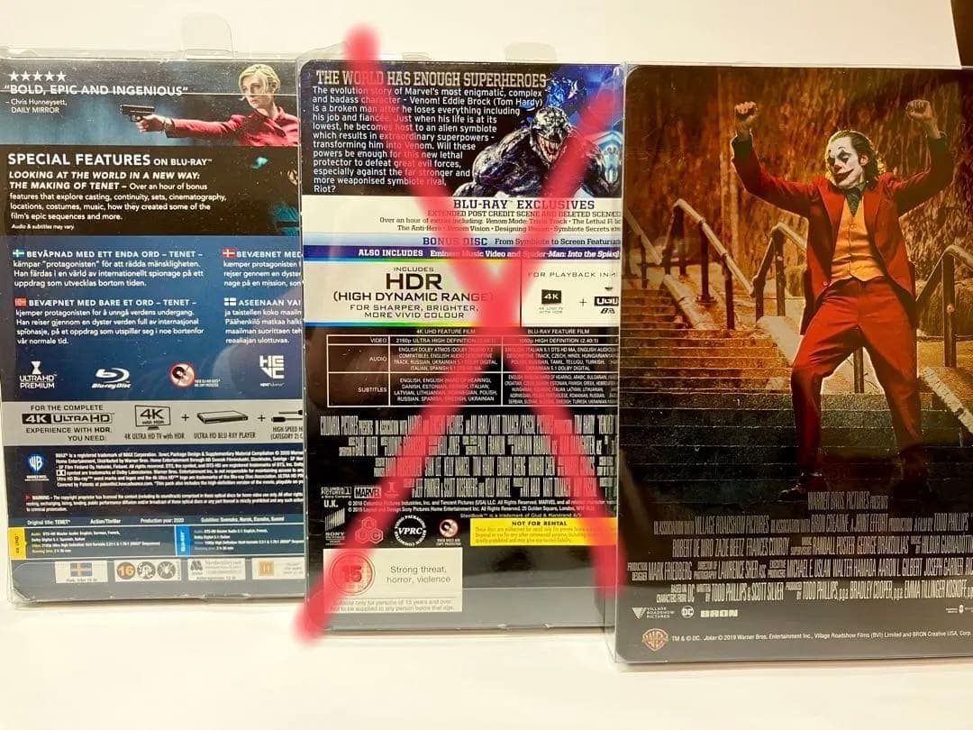 ★スチールブック テネット ジョーカー　バラ売り可　UHD 4K