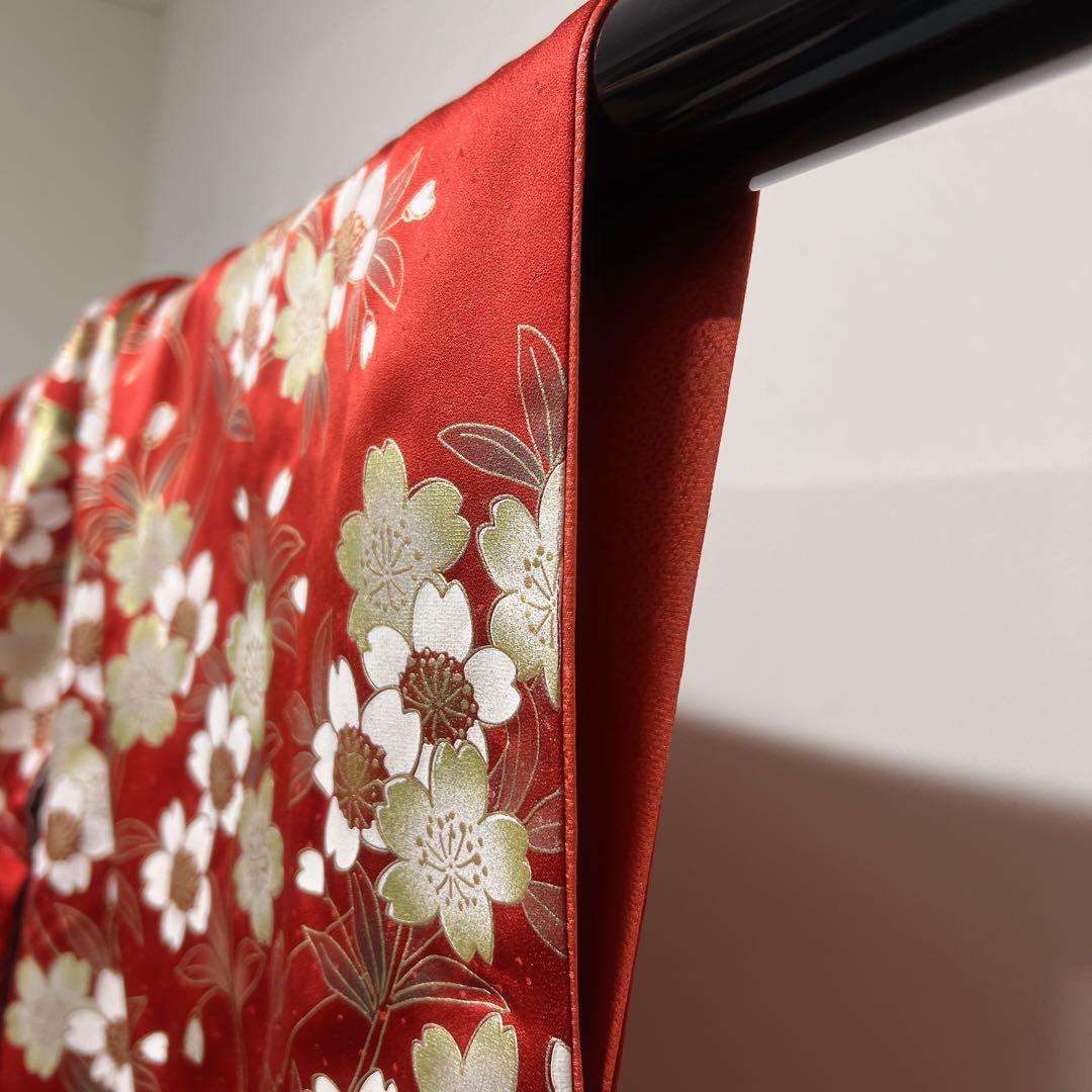 振袖　金彩　梅花　蝶　菊花　牡丹　桔梗　着物　101tz