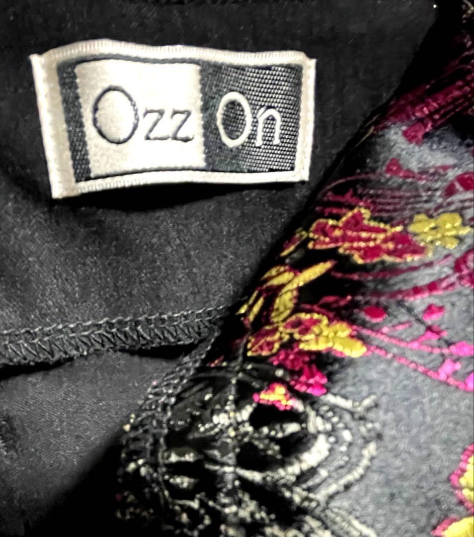 【超希少】Ozz On 和チャイナ　花刺繍　ロングスカート　M