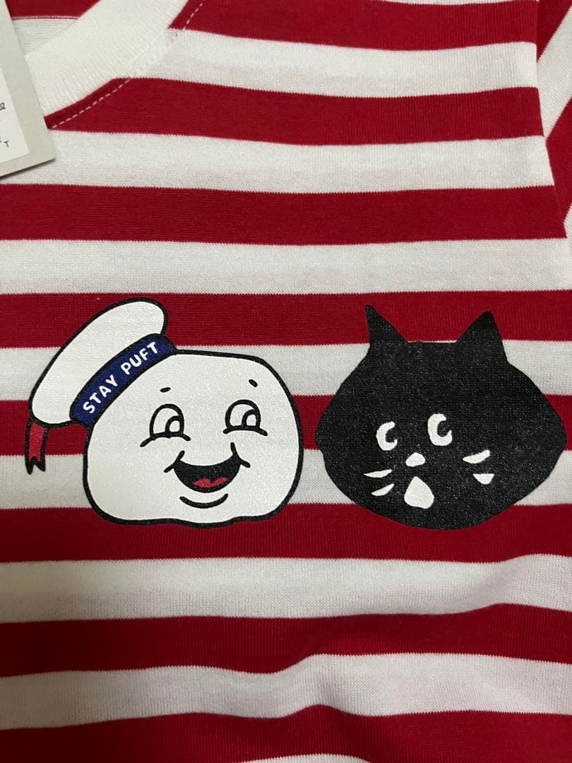 にゃー　ゴーストバスターズ　コラボ　Tシャツ　レッド　ブルー　セット　ネネット