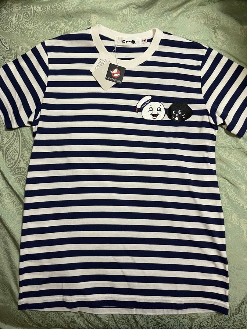 にゃー　ゴーストバスターズ　コラボ　Tシャツ　レッド　ブルー　セット　ネネット
