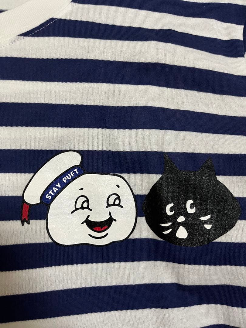 にゃー　ゴーストバスターズ　コラボ　Tシャツ　レッド　ブルー　セット　ネネット