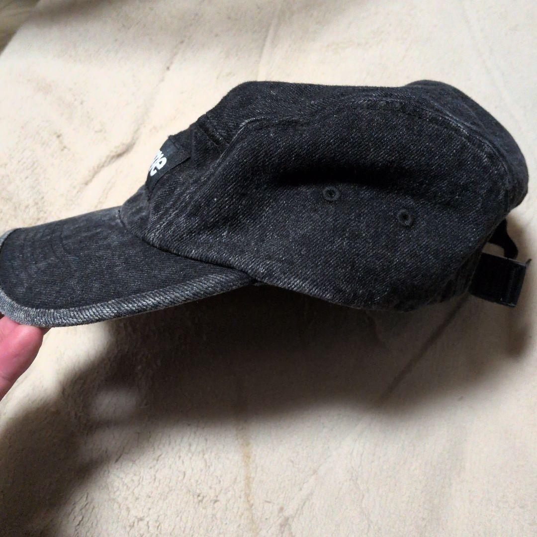 美品 Supreme ブラックデニム ベースボールキャップ