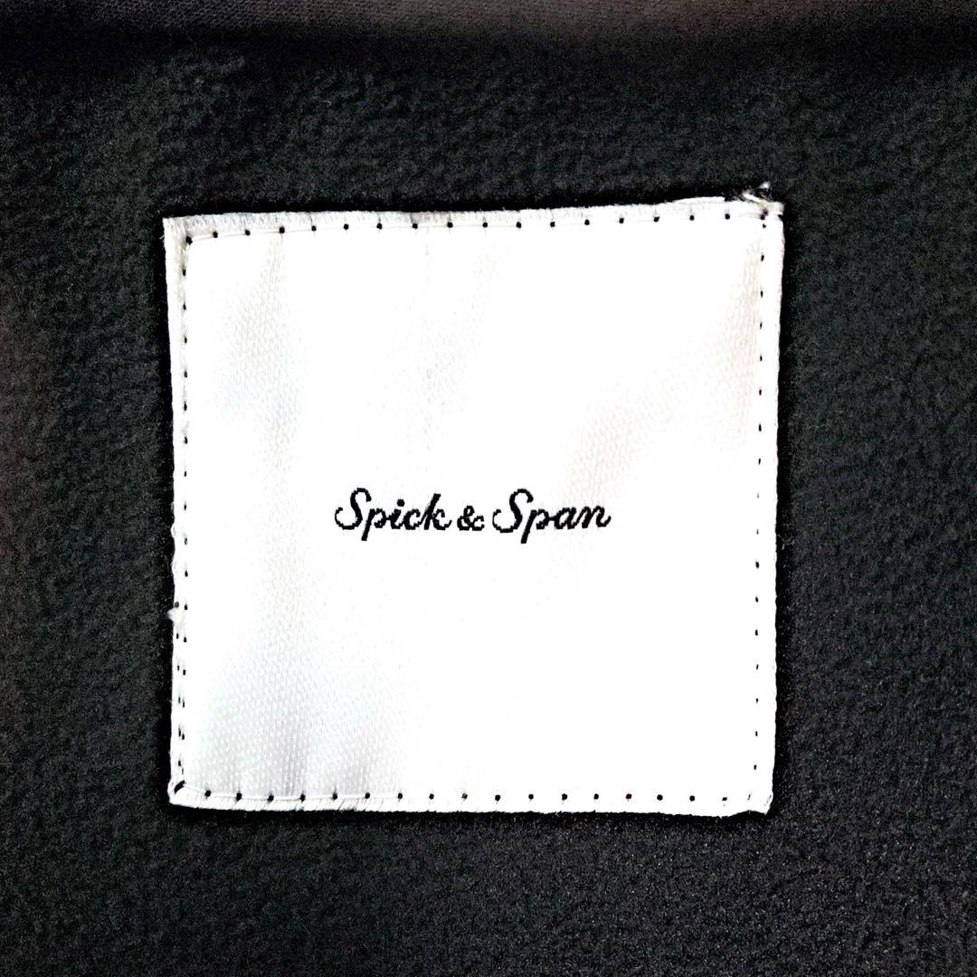 【美品】Spick & Span⭐️ボンディングフーデッドコート 撥水加工 黒