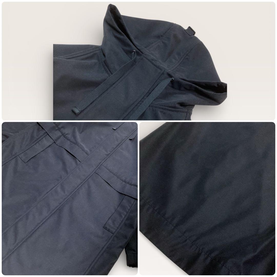 【美品】Spick & Span⭐️ボンディングフーデッドコート 撥水加工 黒