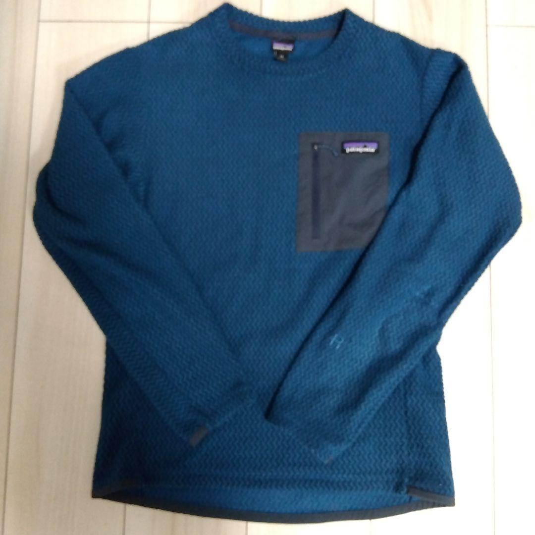 Patagonia パタゴニア R1エアクルー XSサイズ ブルー トップスXS