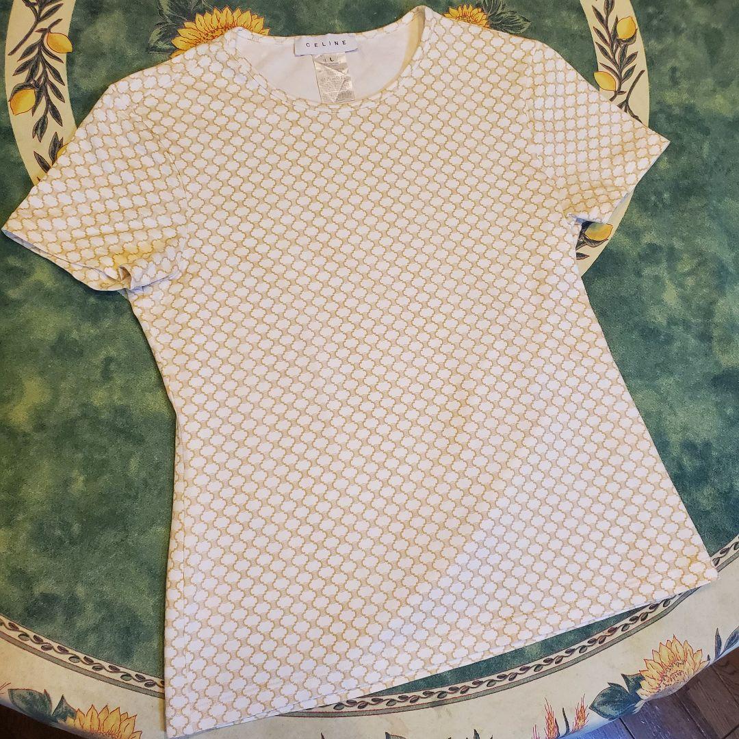 セリーヌ CELINE イタリア製 マカダム柄 Tシャツ 半袖カットソー