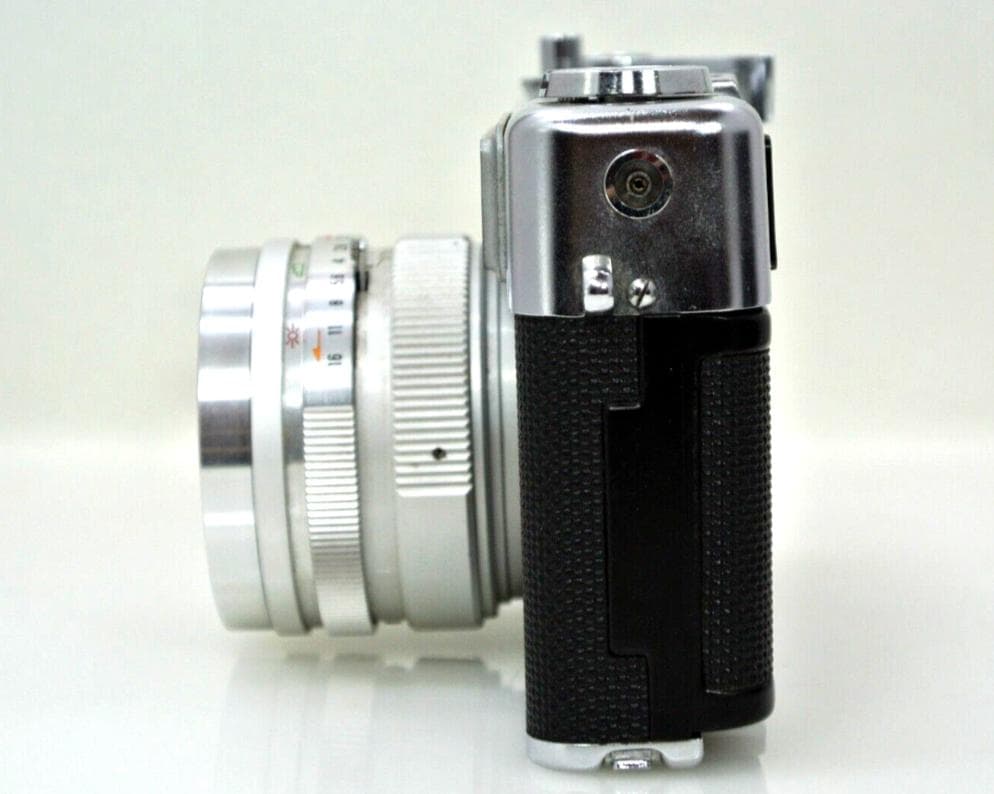 美品ヤシカ エレクトロ35 フィルムカメラ 第1世代革ケース付き完動品