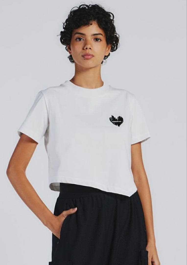 ダブルスタンダードクロージング エッセンシャル ショートTシャツ　ブラック