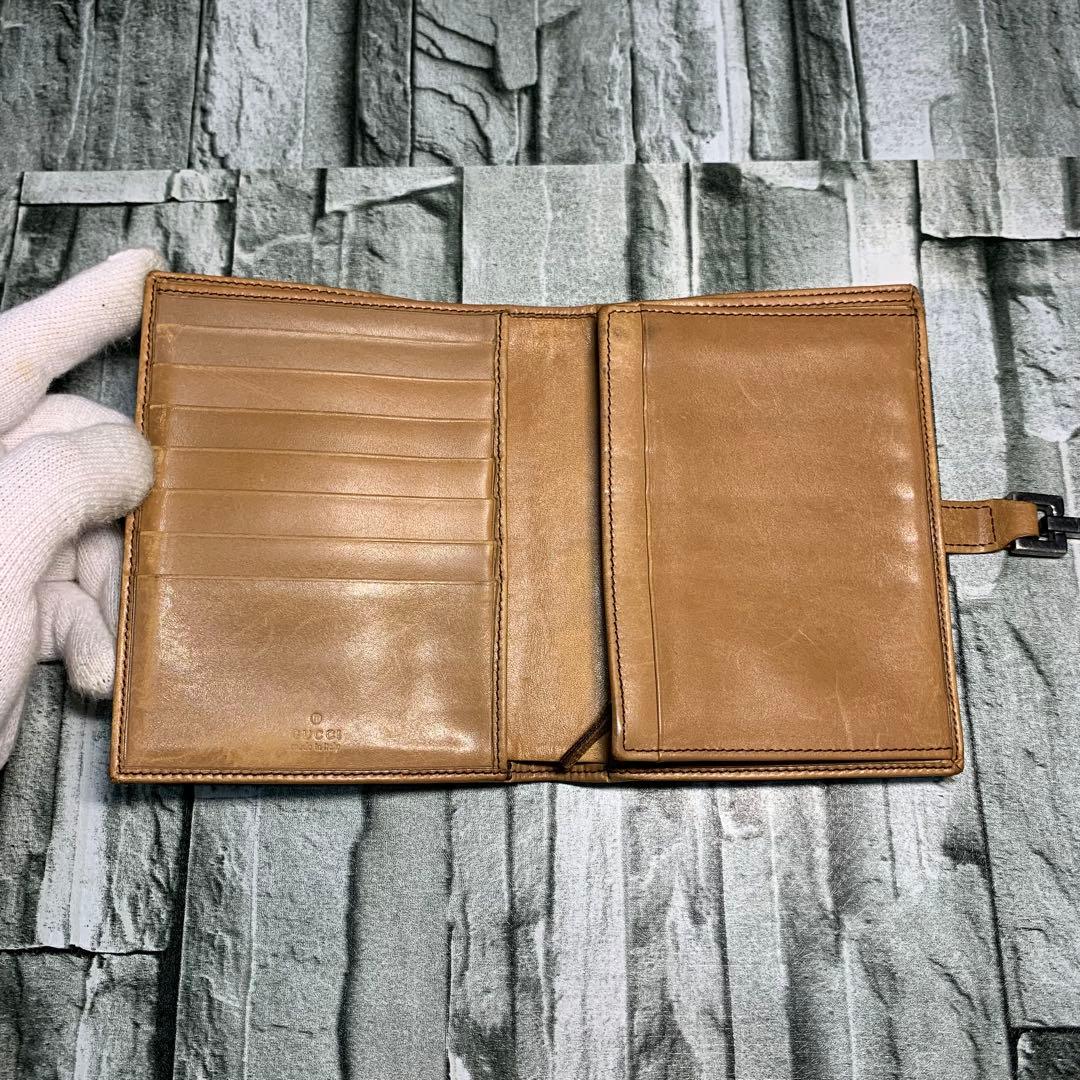 GUCCI グッチ 二つ折り財布 GGキャンパス シルバー金具