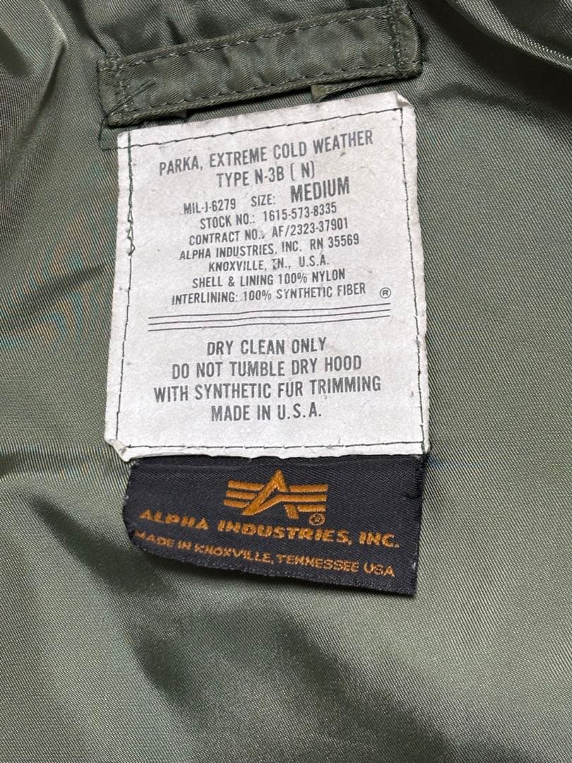 ALPHA INDUSTRIES メンズモッズコート MサイズミリタリーN-3B