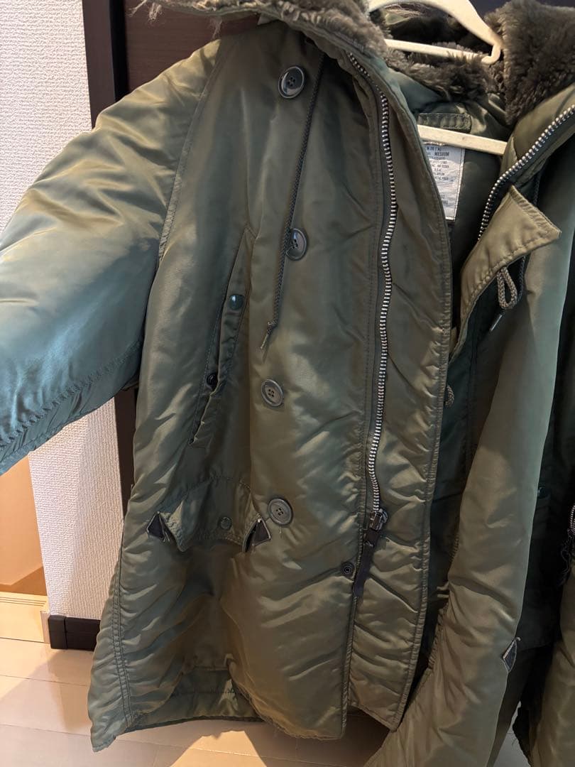 ALPHA INDUSTRIES メンズモッズコート MサイズミリタリーN-3B