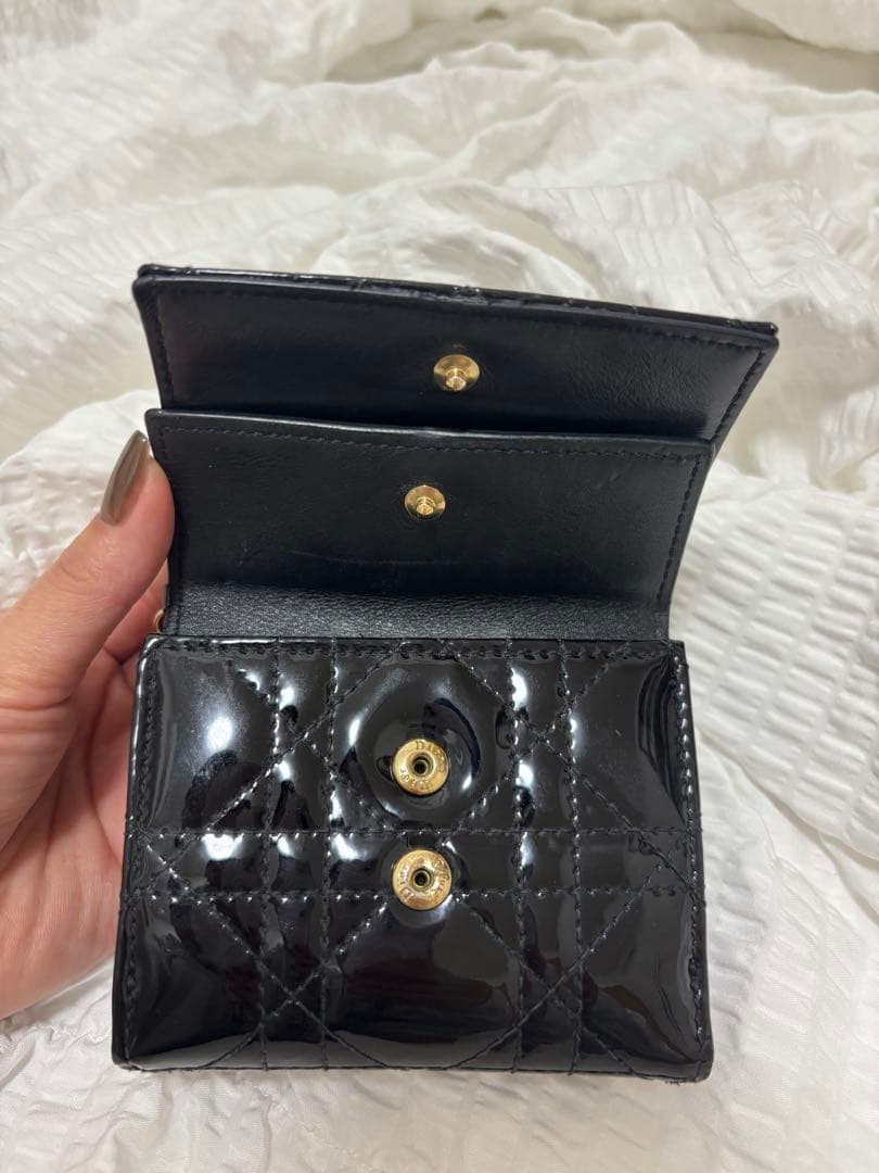 【Lady Dior】ロータスウォレット　カナージュ財布
