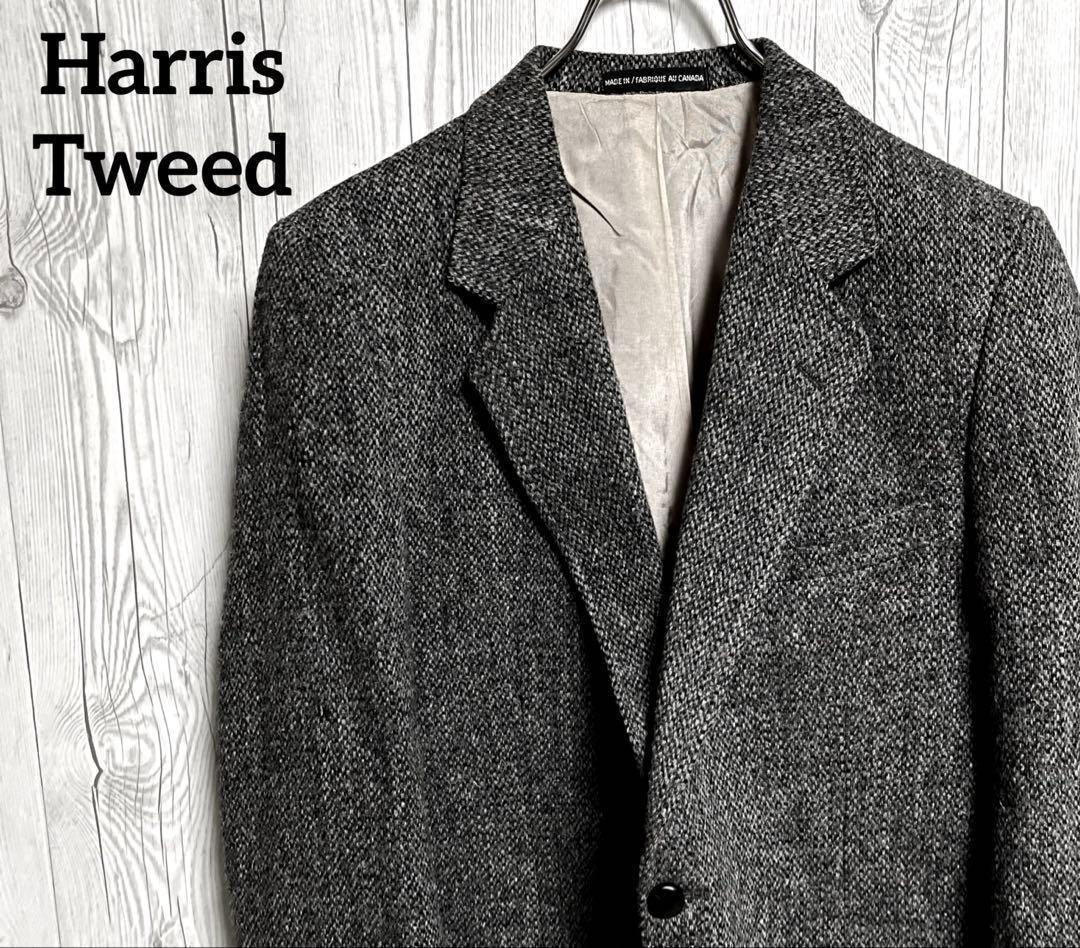 Harris Tweed ハリスツイード テーラードジャケット L英国ブレザー