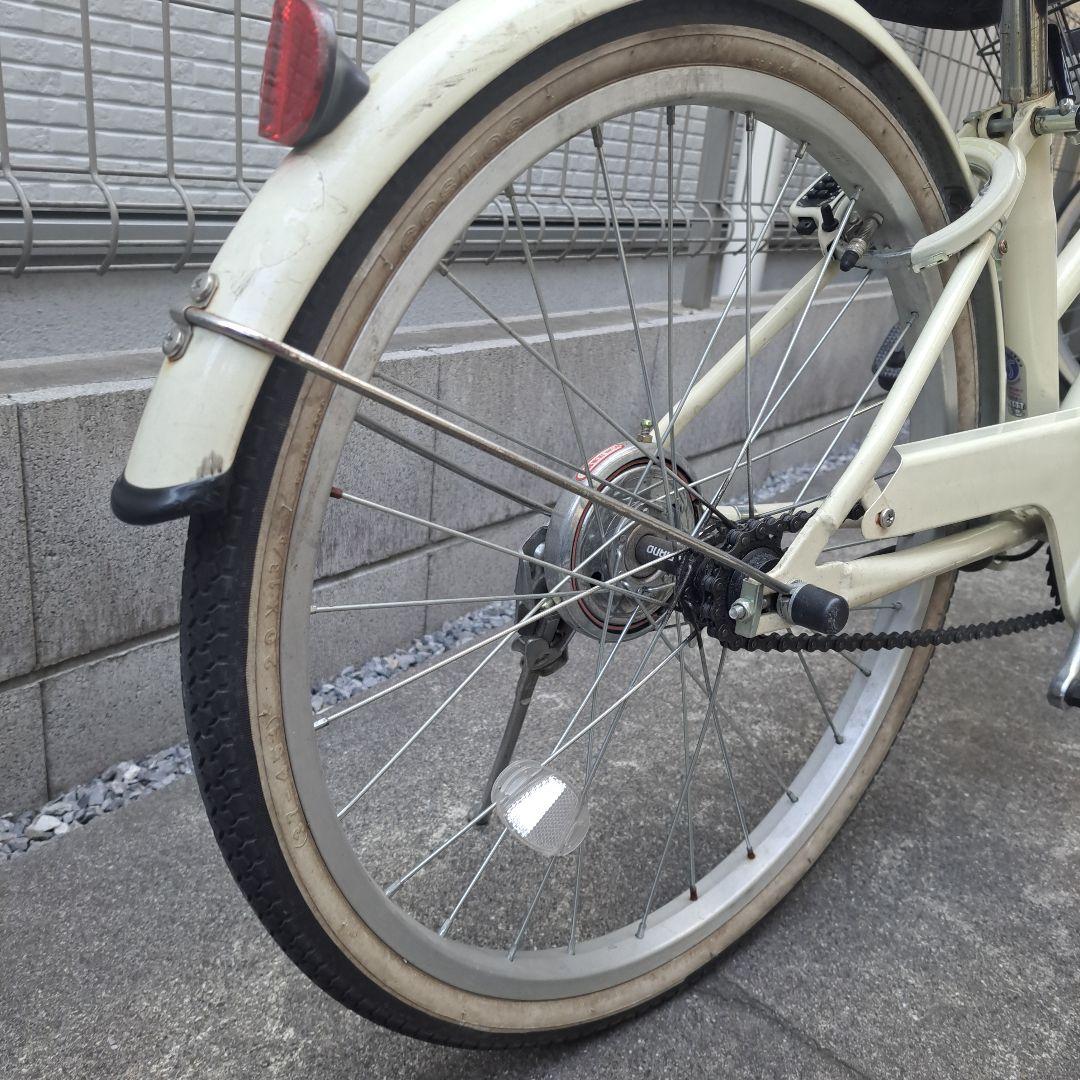 子供用自転車 20インチ 白 オフホワイトバスケット付 引取り推奨 さいたま市