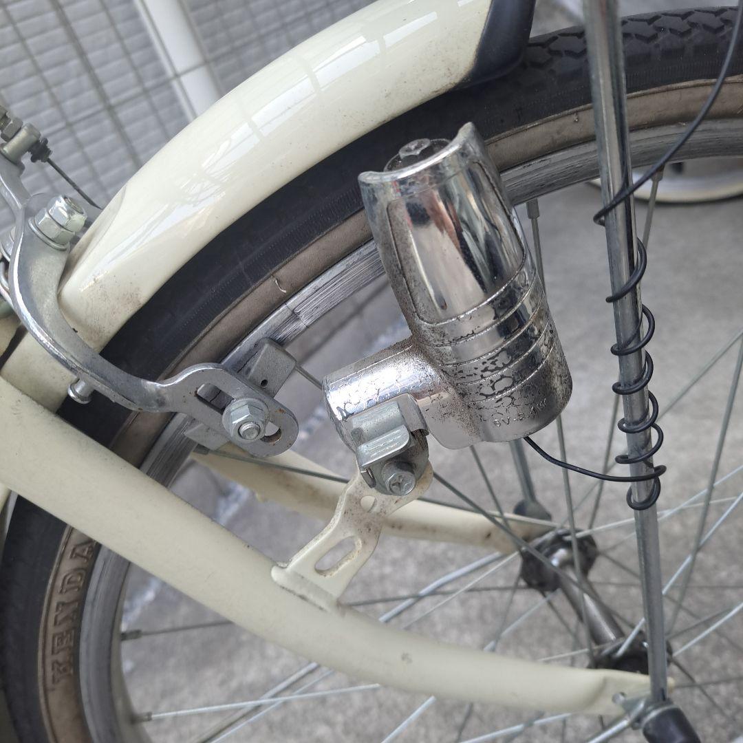 子供用自転車 20インチ 白 オフホワイトバスケット付 引取り推奨 さいたま市