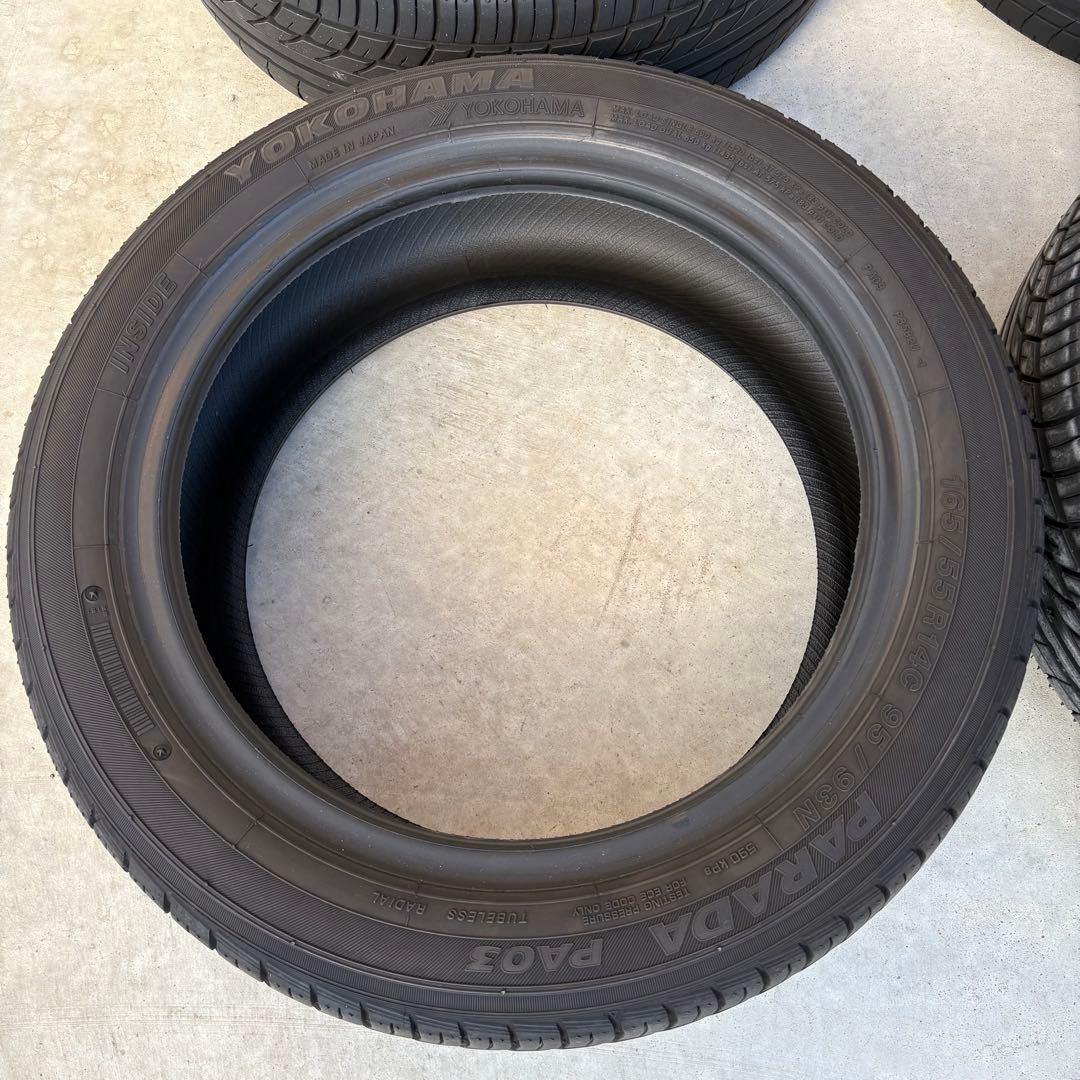 【2口発送用①】ヨコハマ パラダ PA03 165/55R14 2本