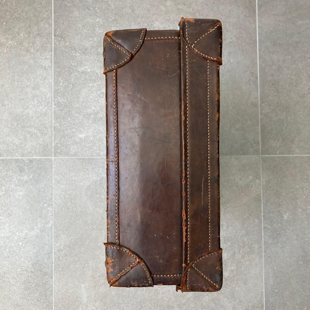 ヴィンテージ レザー トランクケース トランクバッグ 56cm×35cm⑩