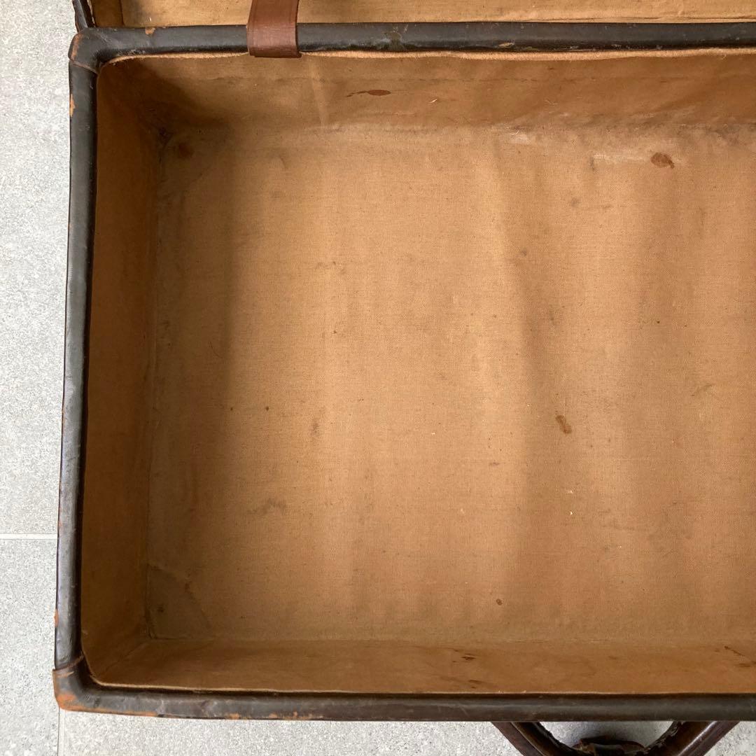 ヴィンテージ レザー トランクケース トランクバッグ 56cm×35cm⑩