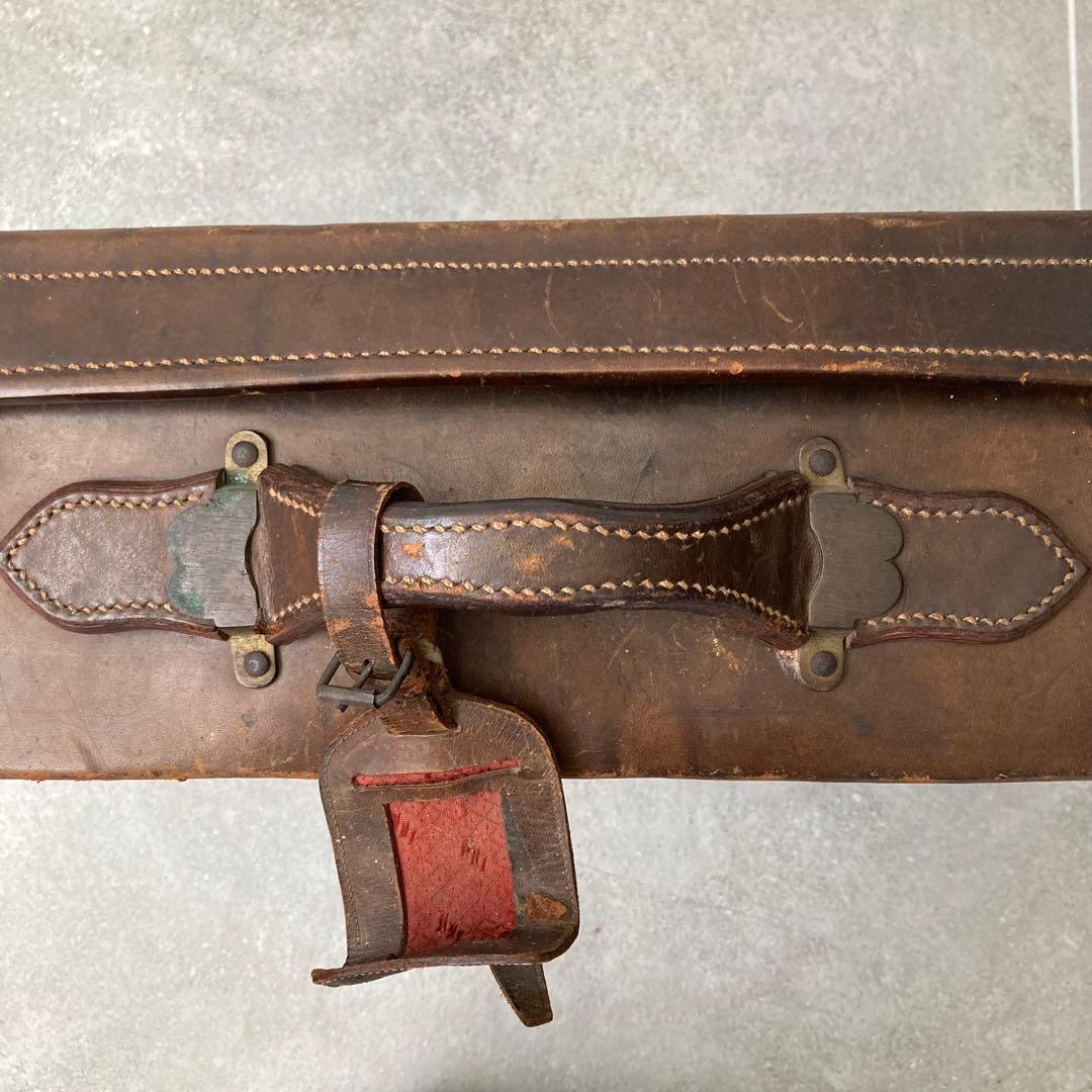 ヴィンテージ レザー トランクケース トランクバッグ 56cm×35cm⑩