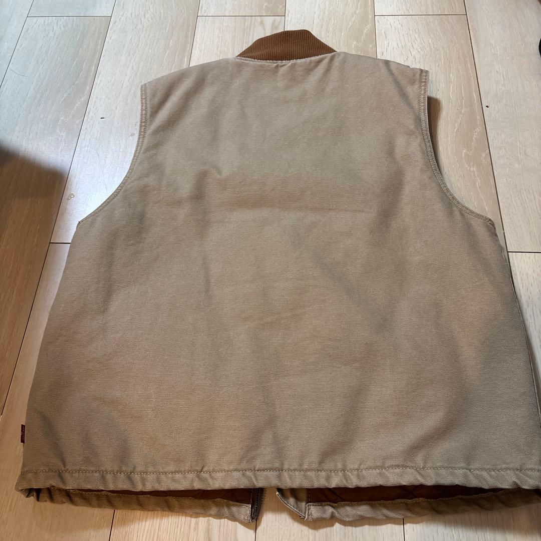 美品❣️ LEVI’S WORKWEAR ベスト　ダウン　ベージュリーバイス S