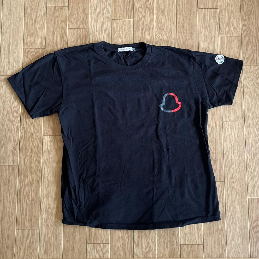 d*9様 MONCLER モンクレール ブラック Tシャツ XL