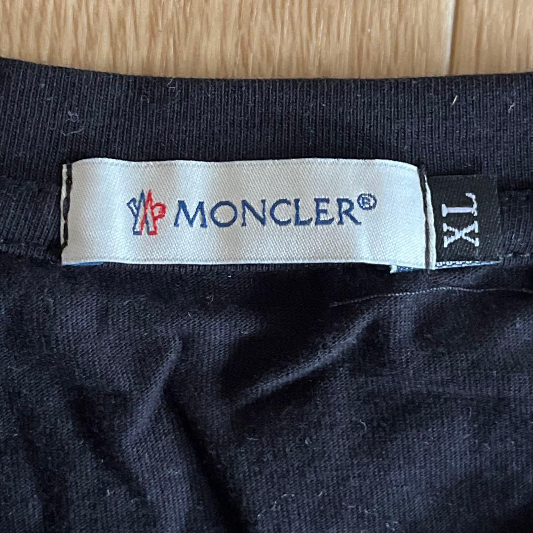 d*9様 MONCLER モンクレール ブラック Tシャツ XL