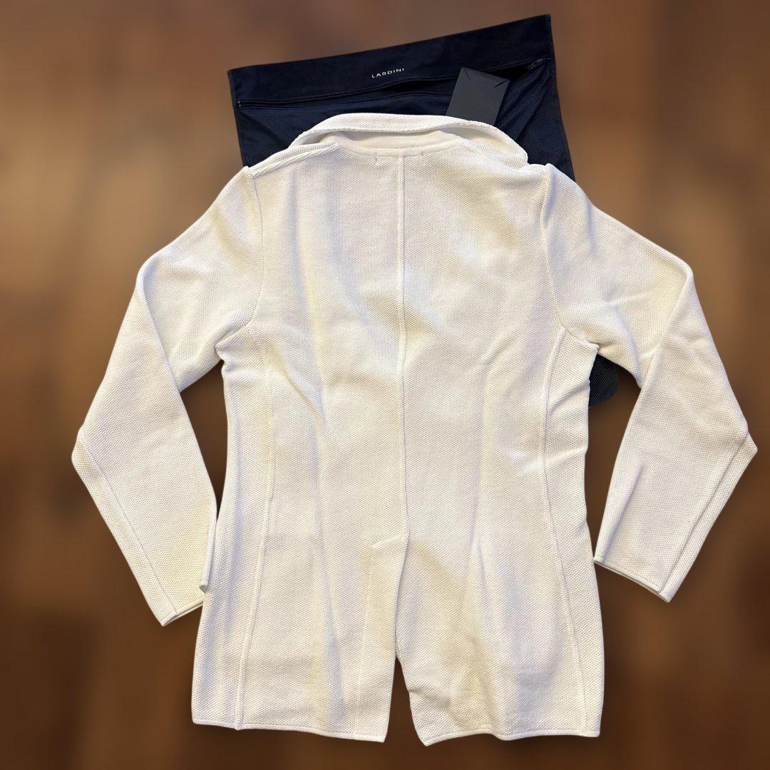 LARDINI コットンニットジャケット　白