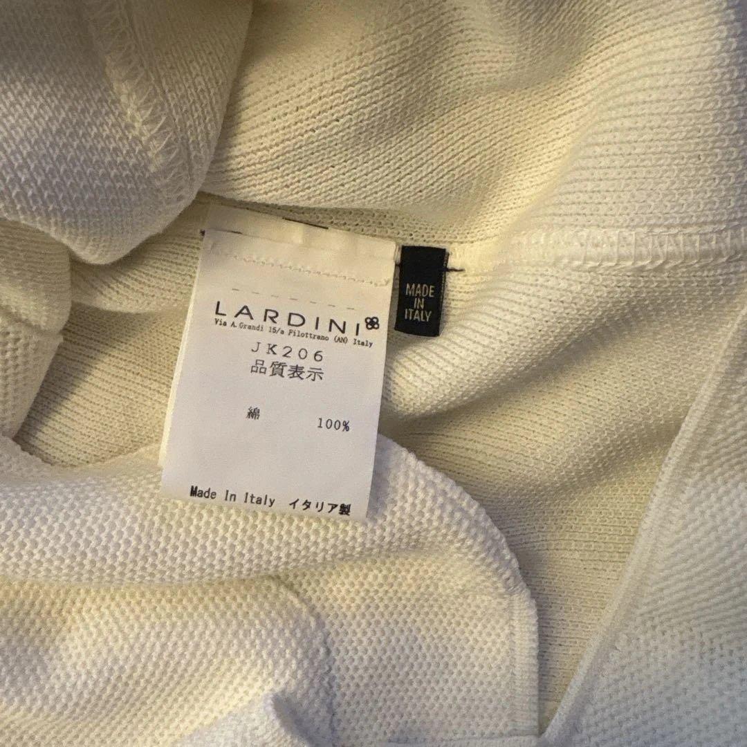 LARDINI コットンニットジャケット　白