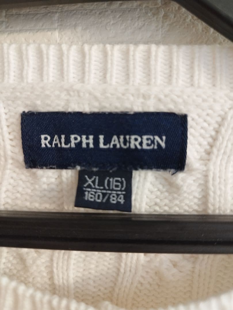 ご*ゃ様 RALPHLAUREN ケーブル編みカーディガン