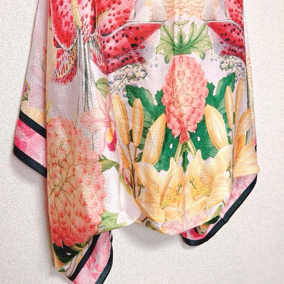 Ted baker シルク 花柄 ストール ショール スカーフ カーディガン