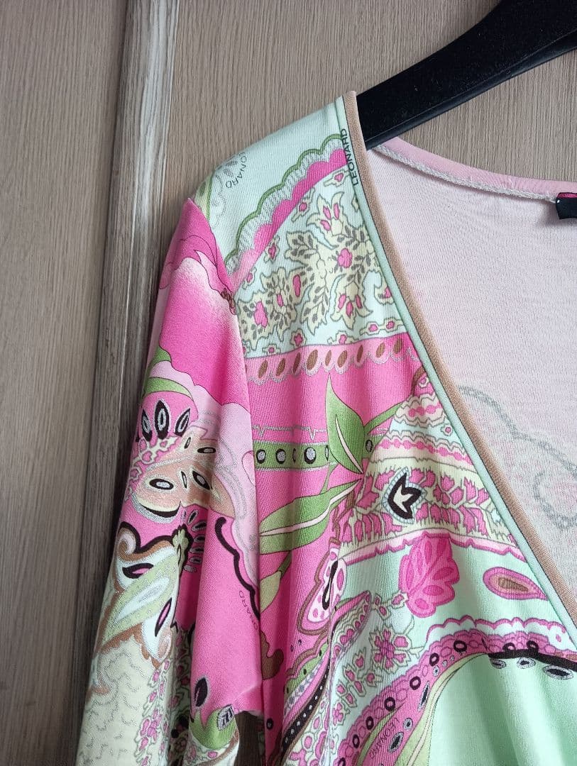 ♥美品　レオナール　ワンピース　膝丈ワンピース♥